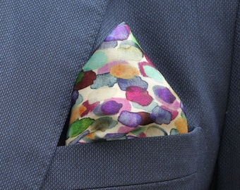 100% Silk Pocket Square, Silk Pocket Square for Men, Accessories, Suit&Tie Accessories,Pocket Squares, Men's Accessories,Men's Gifts,Husband