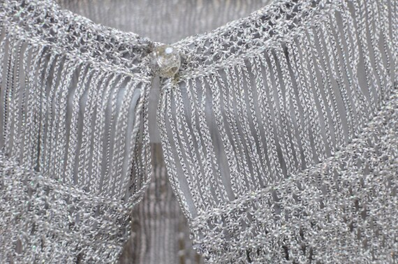 SALE! 1930s Style Vintage Silver Skirt and Sweater