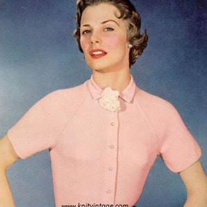 Ladies Blouse Knitting Pattern