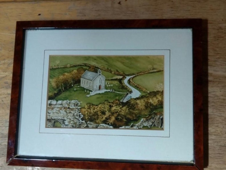 Framed Watercolor Print by Irish Artist Phillip Gray Etsy