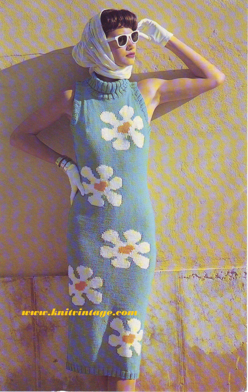 Daisy Sleeveless Dress Knitting Pattern Etsy