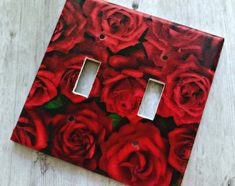 Red Roses Light Switch Covers Outlet Covers