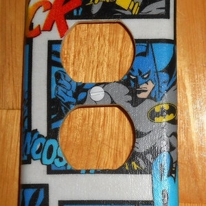 Batman Light Switch Covers Outlet Covers - Etsy