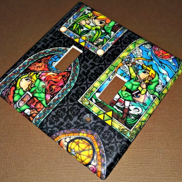 The Legend Of Zelda Stained Glass  Light Switch Covers Outlet Covers.