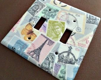 Postage Stamps  Light Switch Covers Outlet Covers