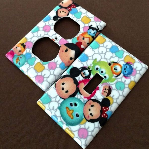 Tsum Tsum Stackable Disney  Light Switch Covers Outlet Covers