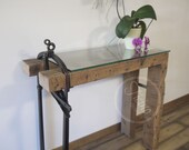 Rustic Entryway Table. Console Table. Narrow Entryway Table. Entrance Table. Sofa Table. Glass Entryway Table. Industrial Entryway Table