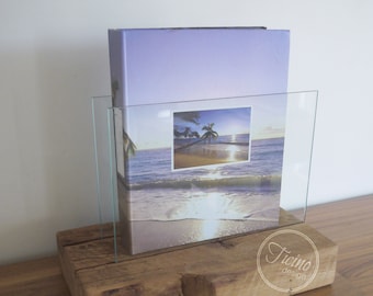 Photo Album Stand. Handmade Photo Album Display. Wedding Photo Album Display. Photo Album Holder. Rustic Photo Stand. Photo Album Box.