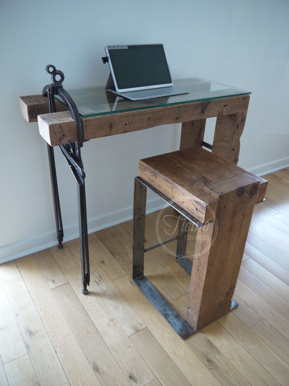 Laptop Desk Rustic Computer Glass Stand Small Rustic Computer Desk Glass Laptop Stand Small