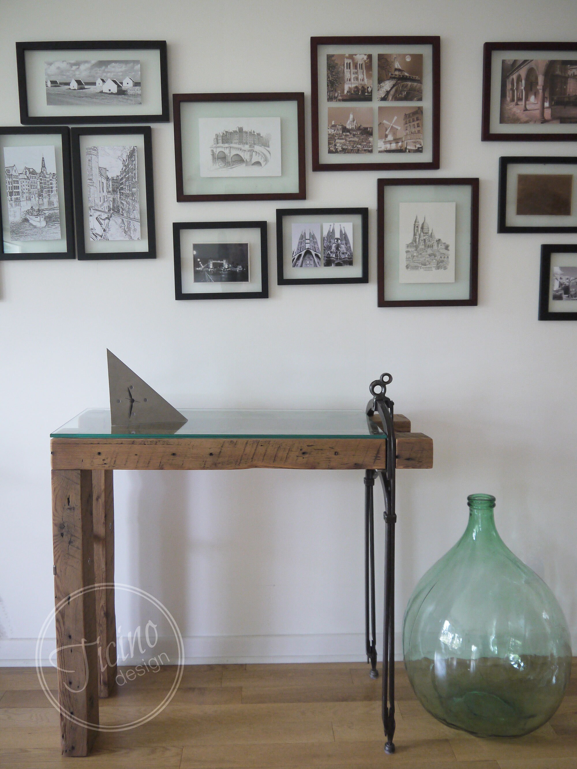 Rustic Entryway Table Console Table Narrow Entryway Table Etsy