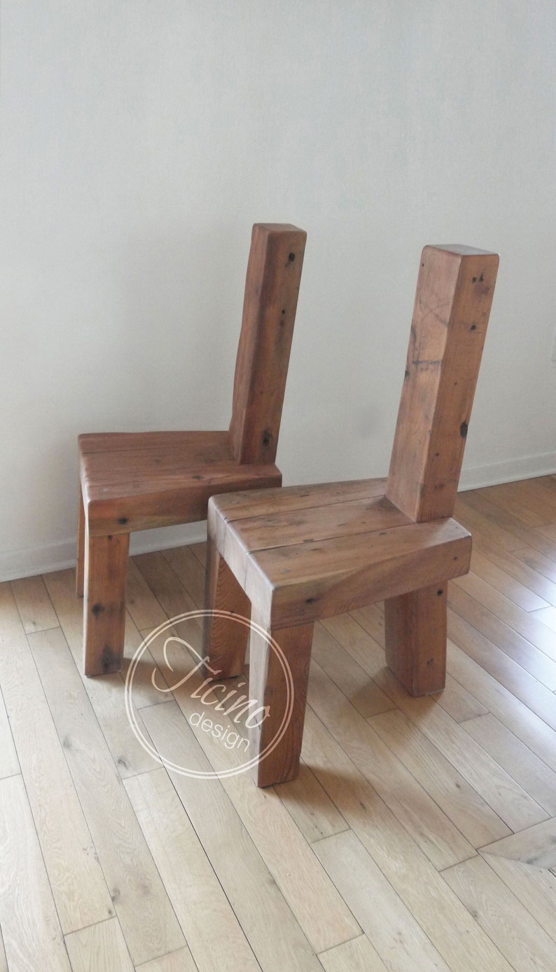 Reclaimed Wood Dining Chair. Rustic Chair. Handmade Dining Chair. Rustic Furniture. Barn Wood Furniture. Dining Room Furniture. Wood Chair image 1