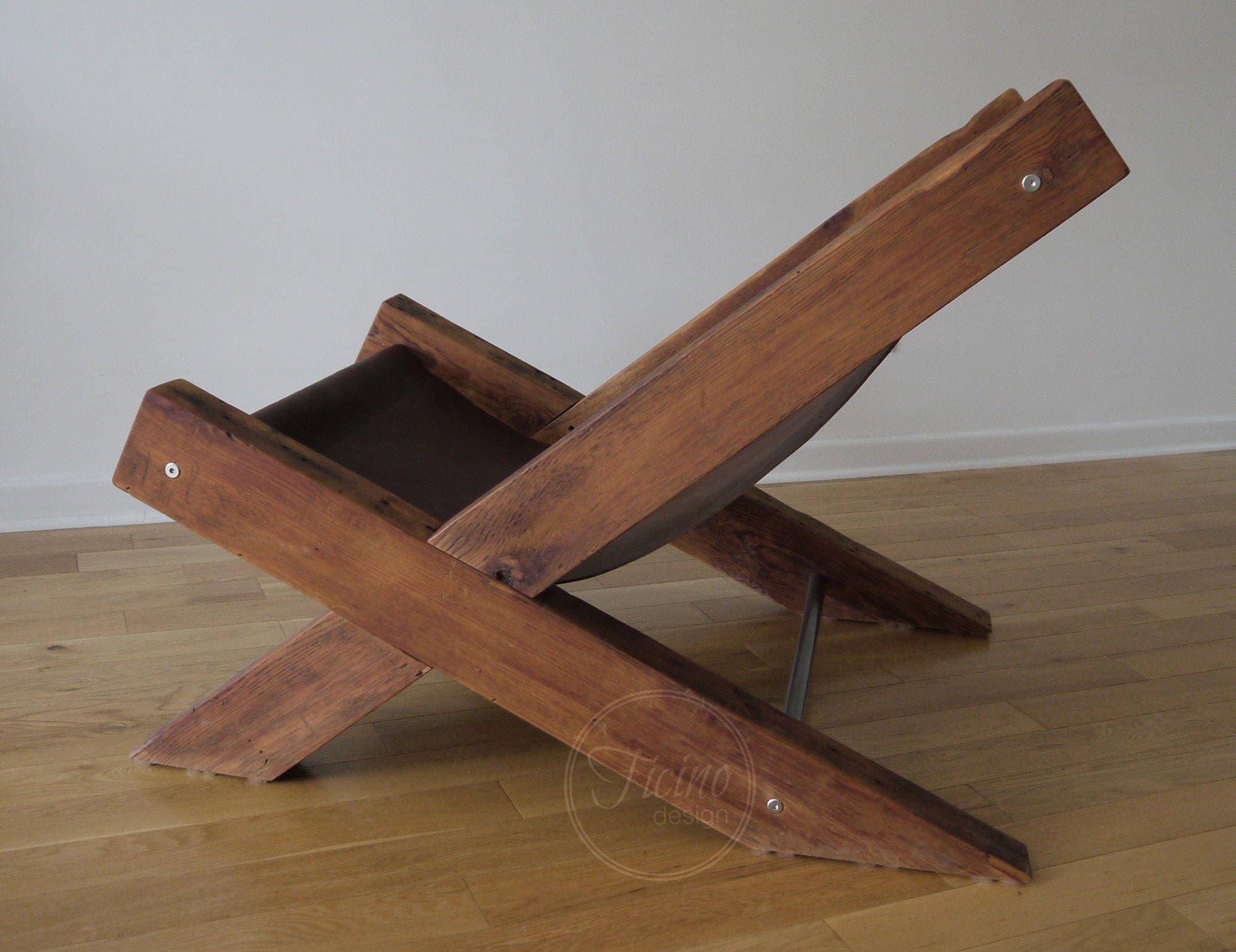 Lounge Chair. Reclaimed Holz Lounge Chair. Leder Lounge Chair. | Etsy