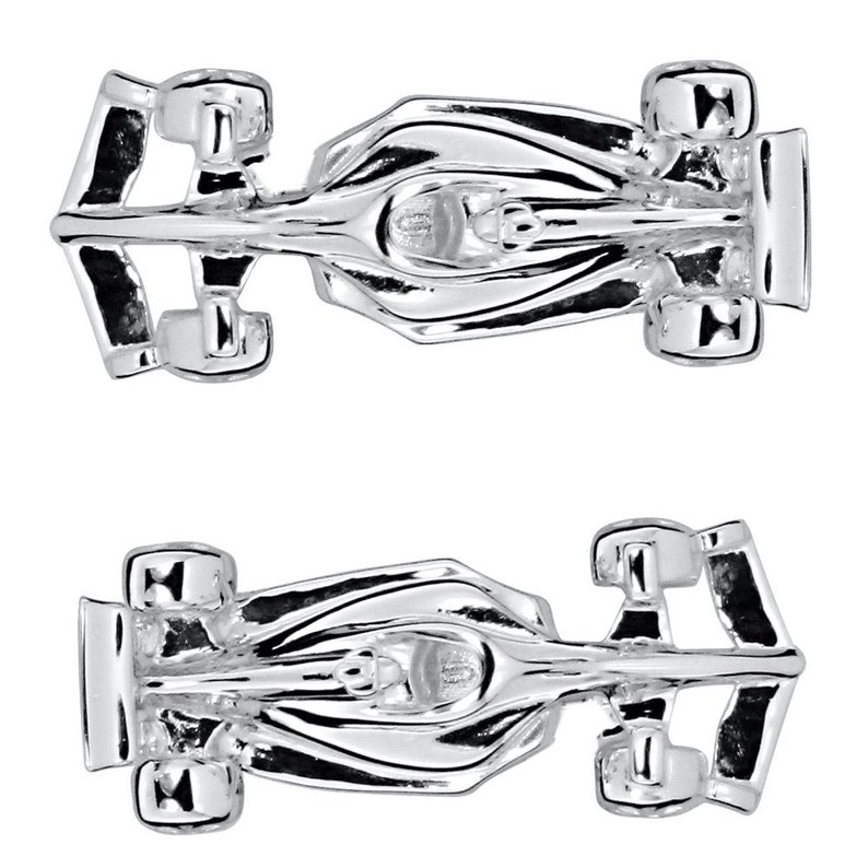 Formula 1 Racing Car, 925 Silver Cufflinks for Motor Sport and Formula One Enthusiasts, Latest F1 Version with Halo Cockpit. Ref: AEC005 image 3