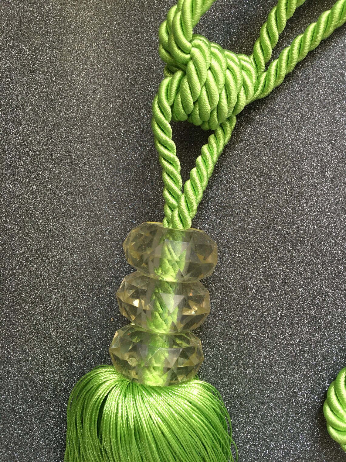 Green Curtain Tie Backs Etsy