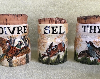 Set of 3 Spice Storage Jars