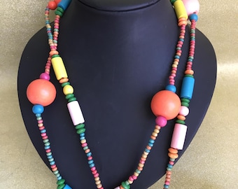 Oilily Wooden Beaded Necklace