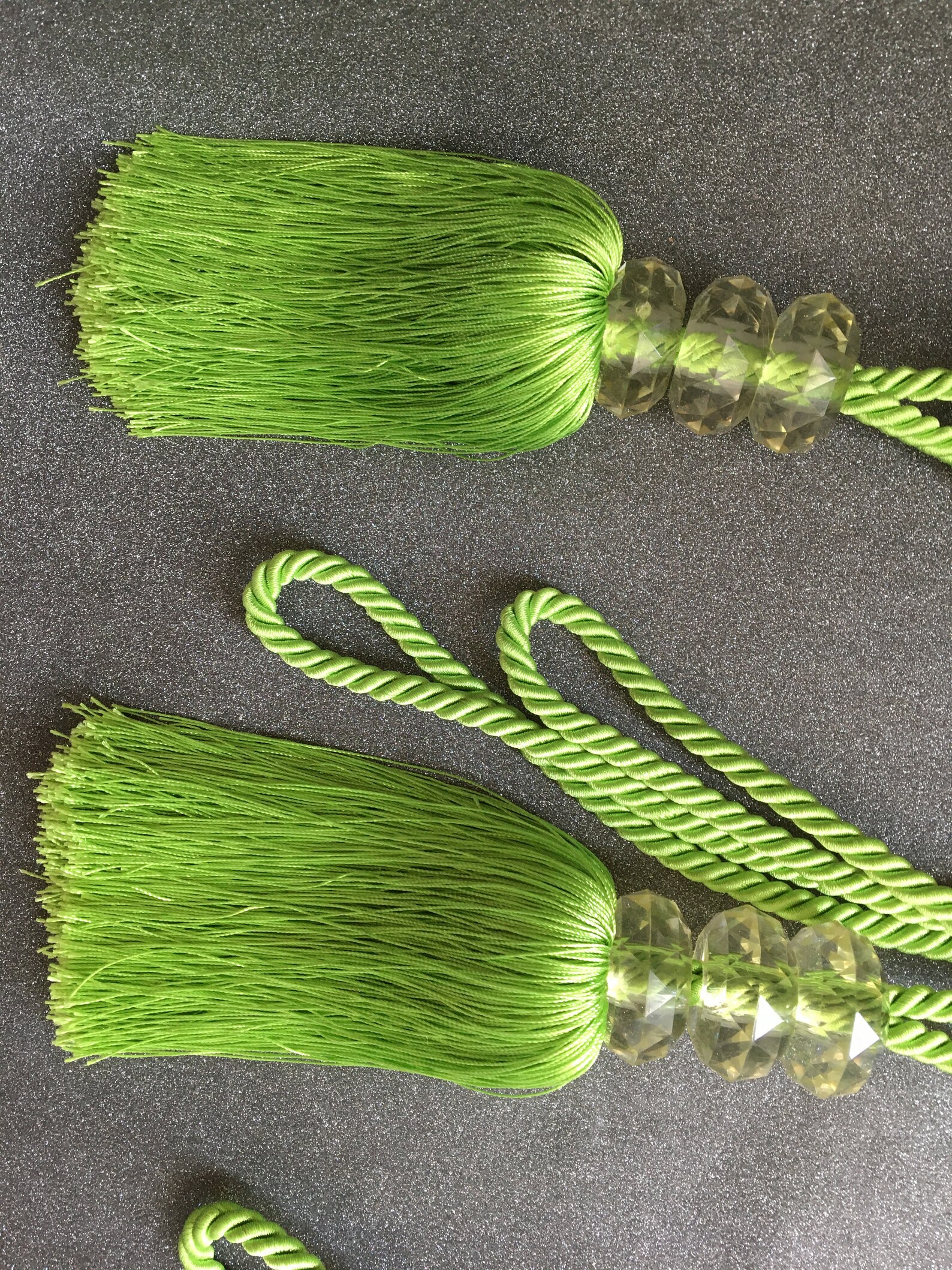 Green Curtain Tie Backs Etsy
