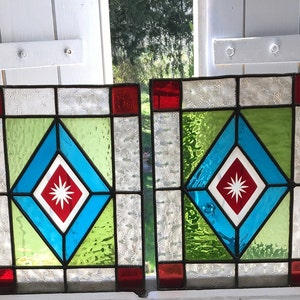 Set Of Stained Glass Panels