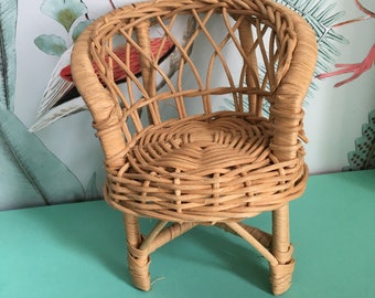 Dolls Wickerwork Chair- Teenage Doll Size