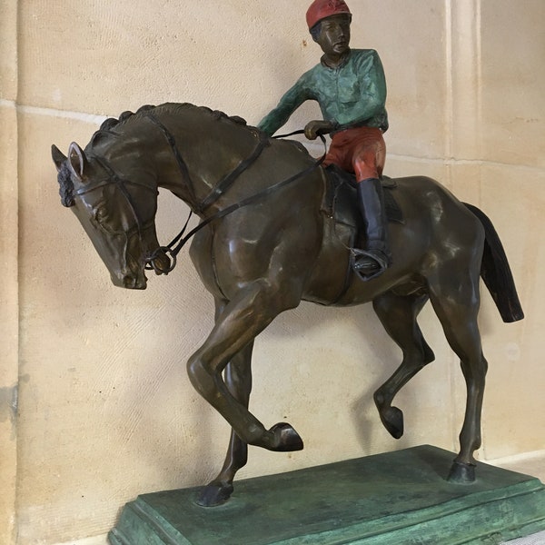 Bronze Race Horse