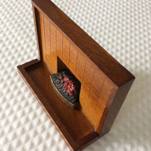 Dolls House Wooden Fireplace