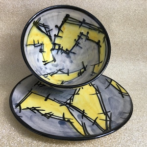 Ceramic Soup Bowl With Plate