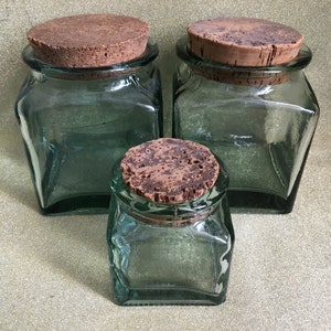 Glass Storage Jars Set