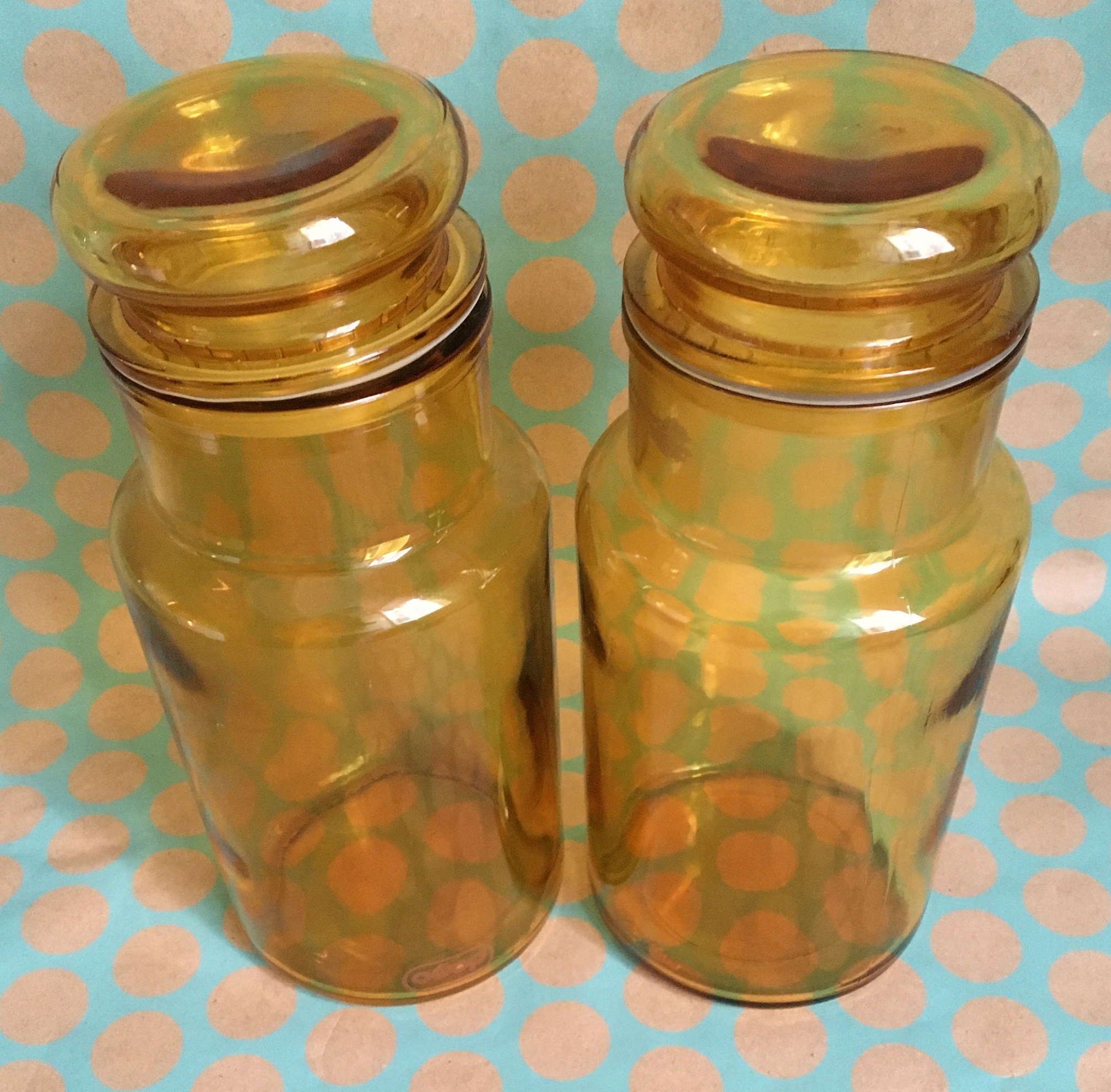 ガラス保存瓶2個 - Etsy 日本