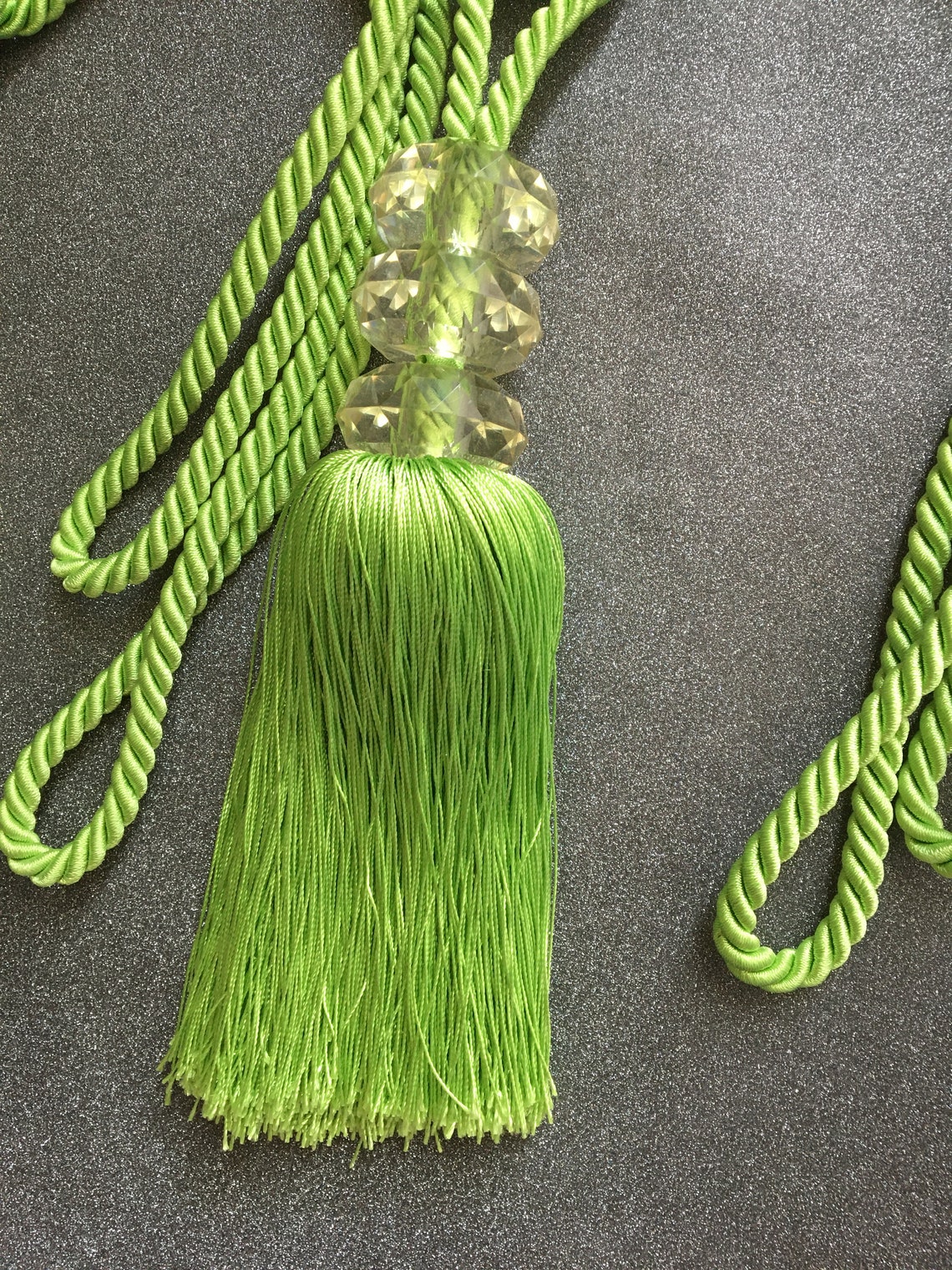 Green Curtain Tie Backs Etsy
