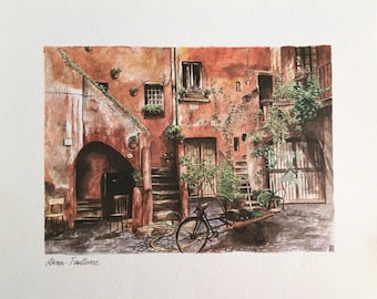 Italian , Art Print of Rome