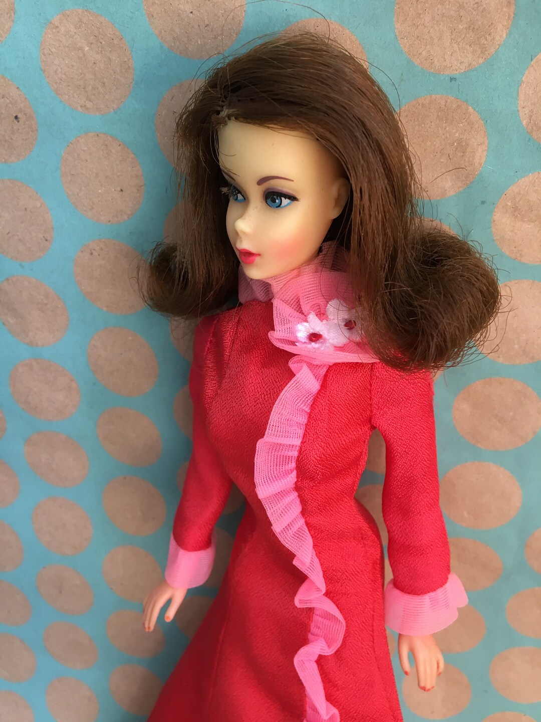 vintage barbie red dress x Unique Hearts Loving You Swing secures with a fabulously large snap button Valentine Style Barbie Doll Target