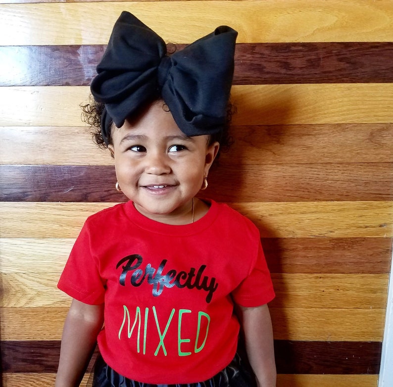 Perfectly Mixed Melanin Tshirt Toddler Kids Girls Shirts Etsy