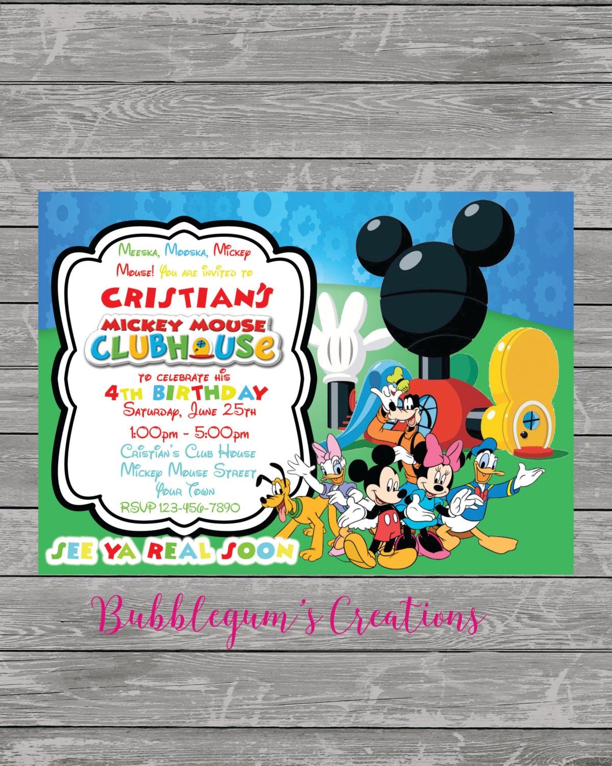 Mickey Mouse Digital Invitations 6