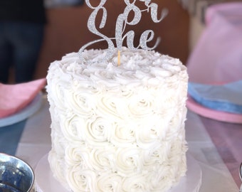 Custom Glitter Cardstock Cake Topper