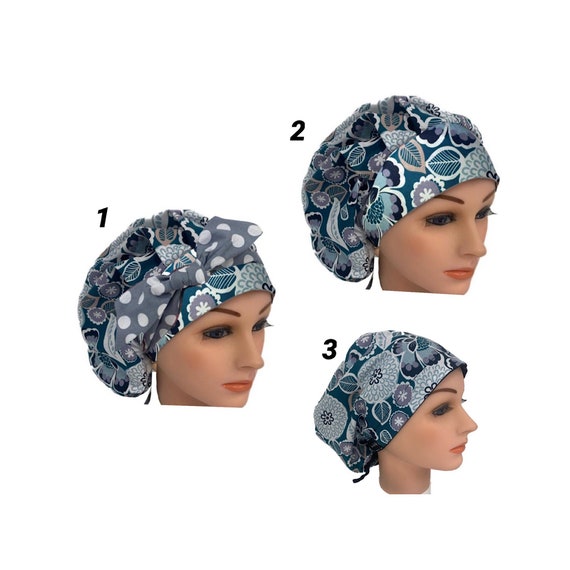 Surgical Scrub Cap Medical Hat /satin 