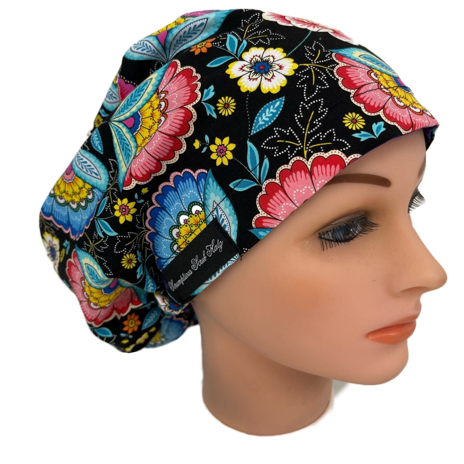 European Scrub Cap Surgical Hat satin 
