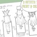 Fantasy Paper Doll Clothes Printable Coloring Page With Outfits Digital ...