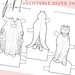 Paper Doll Clothes Printable Coloring Page With Outfits - Etsy