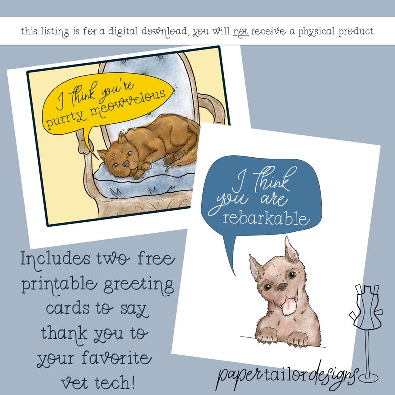 Vet Tech Paper Doll Clothes Printable Full Color Outfits and Etsy Ireland