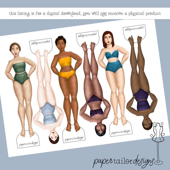 Modern cheap paper dolls