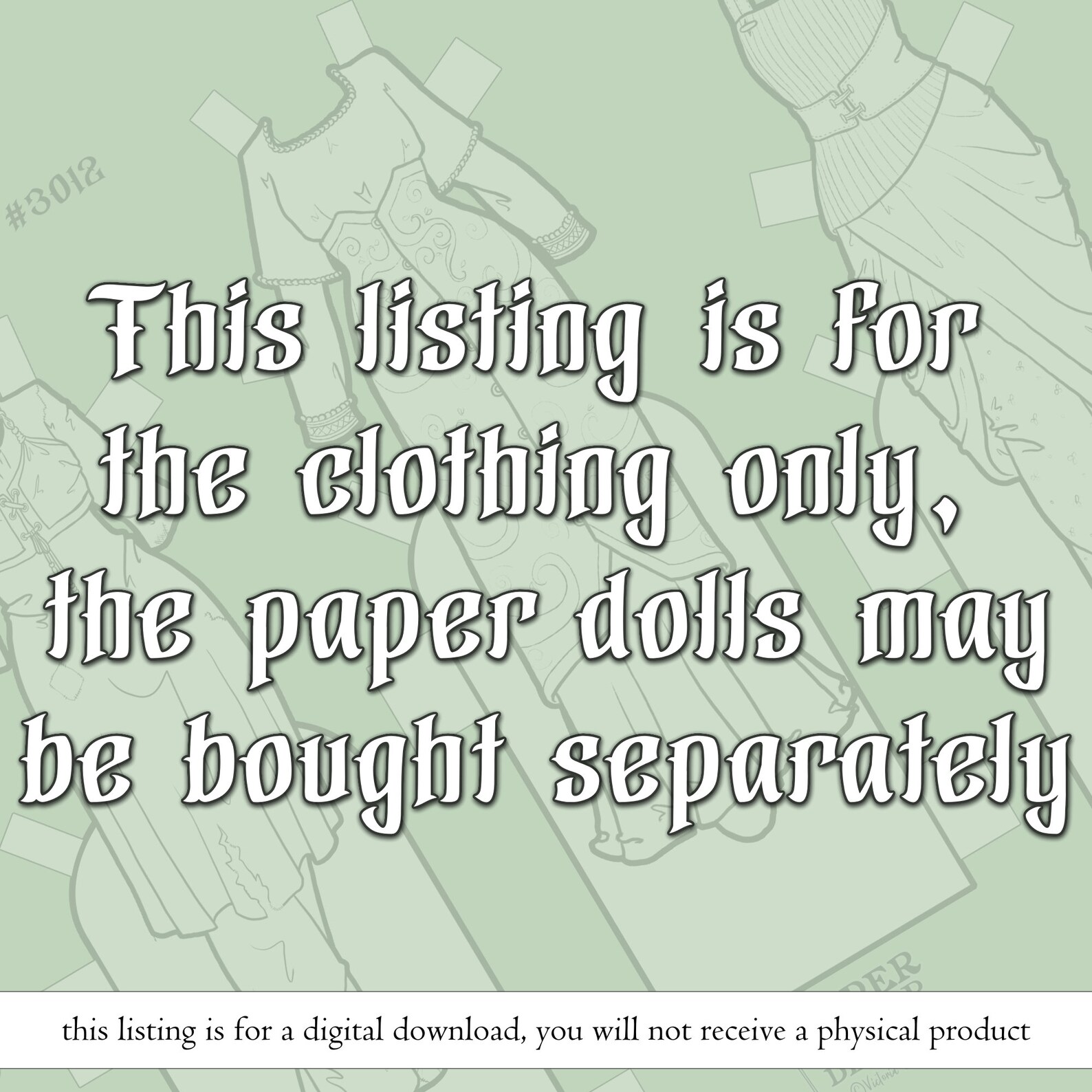 Fantasy Paper Doll Clothes Printable Coloring Page With Outfits Digital ...
