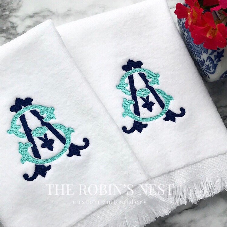 monogrammed towels in bulk