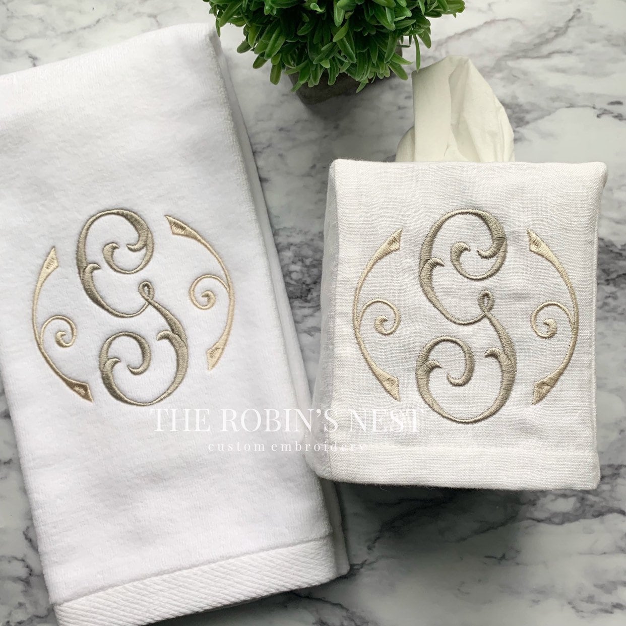 Ivory Linen Powder Room Towels Etsy