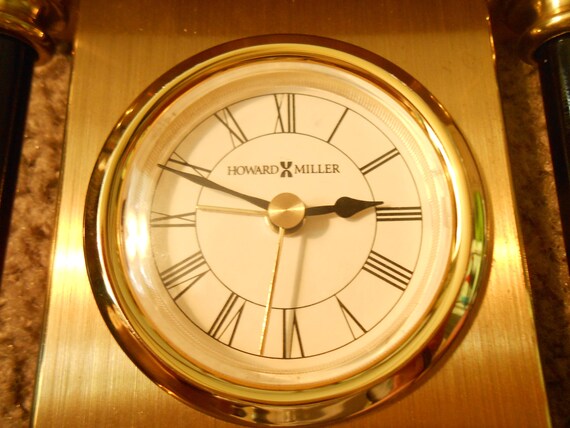 Howard Miller Desk Clock Etsy