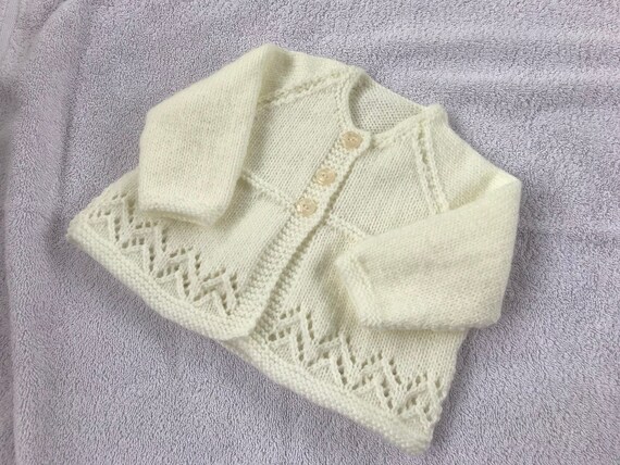 hand knitted baby matinee jackets