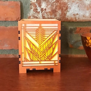 Dana-Thomas House Sumac Trees Inspired Votive Candle Holder, Art & Crafts Style, Mission Style, Craftsman Style, Frank Lloyd Wright