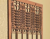 Frank Lloyd Wright Tree of Life Wood Wall Hanging - Mission Style