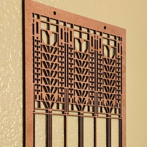 Frank Lloyd Wright Tree of Life Inspired Wall or Window Decor, Art & Crafts Style, Mission Style, Craftsman Style