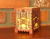 Robie House Inspired Candle Lamp: Arts & Crafts Votive Holder