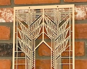 Frank Lloyd Wright Sumac Trees Wood Wall Hanging - Mission Style Decor